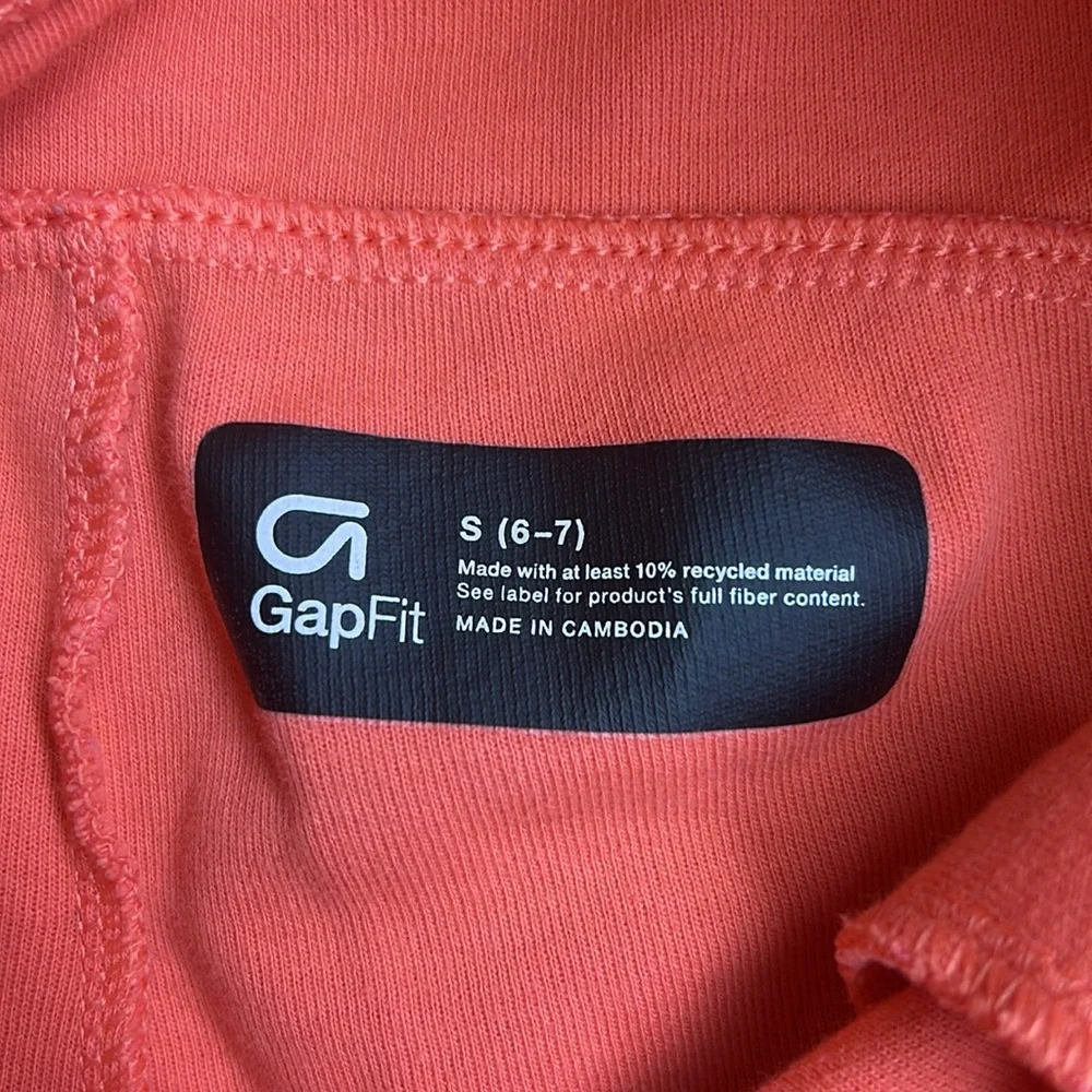 Gap Fit Boys Orange Tech Sweat Shorts, Size Small (6-7)